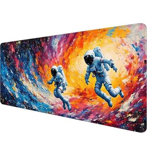 Mauspad 1000 x 400 x 3 mm Farbe Mousepad XXL Gaming Mauspad Astronaut Schreibtischunterlage mit Vernähte Kanten Wasserdicht Mousepad Groß Erweiterter Schreibtisch Schutz für Home Gaming Office I-6 Mauspad 1000 x 400 x 3 mm Farbe Mousepad XXL Gaming Mauspad Astronaut Schreibtischunterlage mit Vernähte Kanten Wasserdicht Mousepad Groß Erweiterter Schreibtisch Schutz für Home Gaming Office I-6 von Xiaonu