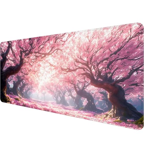 Mauspad 1000 x 400 x 3 mm Rosa Mousepad XXL Gaming Mauspad Baum Schreibtischunterlage mit Vernähte Kanten Wasserdicht Anti-Rutsch Mousepad Groß Erweiterter Schreibtisch Schutz für Gaming Office K-1 Mauspad 1000 x 400 x 3 mm Rosa Mousepad XXL Gaming Mauspad Baum Schreibtischunterlage mit Vernähte Kanten Wasserdicht Anti-Rutsch Mousepad Groß Erweiterter Schreibtisch Schutz für Gaming Office K-1 von Xiaonu