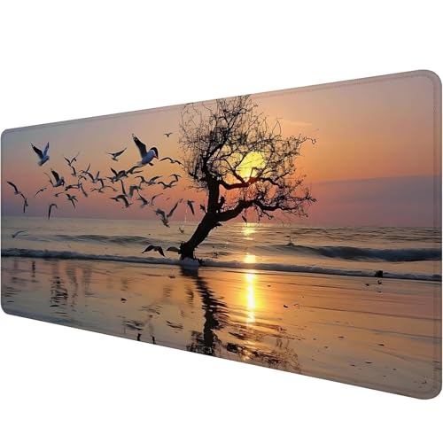 Mauspad 800 x 300 x 3 mm Sonnenuntergang Mousepad XXL Gaming Mauspad Meer Schreibtischunterlage mit Vernähte Kanten Wasserdicht Mousepad Groß Erweiterter Schreibtisch Schutz für Home Gaming Office H-4 Mauspad 800 x 300 x 3 mm Sonnenuntergang Mousepad XXL Gaming Mauspad Meer Schreibtischunterlage mit Vernähte Kanten Wasserdicht Mousepad Groß Erweiterter Schreibtisch Schutz für Home Gaming Office H-4 von Xiaonu