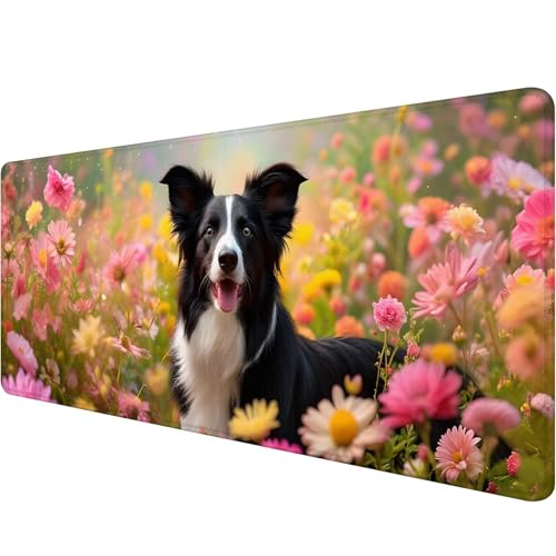 Mauspad 900 x 300 x 3 mm Hund Mousepad XXL Gaming Mauspad Blume Schreibtischunterlage mit Vernähte Kanten Wasserdicht Anti-Rutsch Mousepad Groß Erweiterter Schreibtisch Schutz für Gaming Office L-9 Mauspad 900 x 300 x 3 mm Hund Mousepad XXL Gaming Mauspad Blume Schreibtischunterlage mit Vernähte Kanten Wasserdicht Anti-Rutsch Mousepad Groß Erweiterter Schreibtisch Schutz für Gaming Office L-9 von Xiaonu