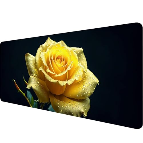 Mauspad 900 x 300 x 3 mm Schwarz Mousepad XXL Gaming Mauspad Blume Schreibtischunterlage mit Vernähte Kanten Wasserdicht Anti-Rutsch Mousepad Groß Erweiterter Schreibtisch Schutz für Gaming Office Y-5 Mauspad 900 x 300 x 3 mm Schwarz Mousepad XXL Gaming Mauspad Blume Schreibtischunterlage mit Vernähte Kanten Wasserdicht Anti-Rutsch Mousepad Groß Erweiterter Schreibtisch Schutz für Gaming Office Y-5 von Xiaonu