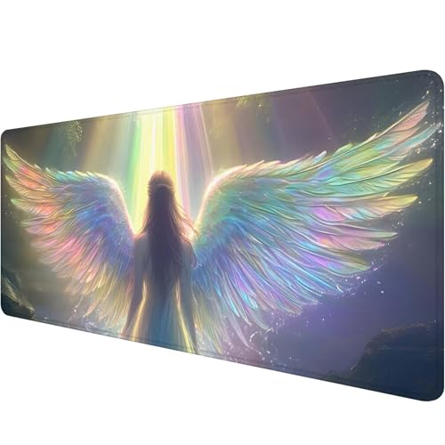 Mauspad 900 x 400 x 3 mm Farbe Mousepad XXL Gaming Mauspad Engel Schreibtischunterlage mit Vernähte Kanten Wasserdicht Anti-Rutsch Mousepad Groß Erweiterter Schreibtisch Schutz für Gaming Office V-2 Mauspad 900 x 400 x 3 mm Farbe Mousepad XXL Gaming Mauspad Engel Schreibtischunterlage mit Vernähte Kanten Wasserdicht Anti-Rutsch Mousepad Groß Erweiterter Schreibtisch Schutz für Gaming Office V-2 von Xiaonu