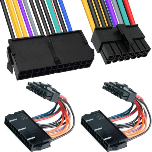 Xiatiaosann 24-pin auf 14-pin PSU ATX Mainboard Adapter Kabel für Lenovo für IBM, 2 Stück 24-pin Stecker zu 14-pin Stromkabel für Hauptstrom von Xiatiaosann