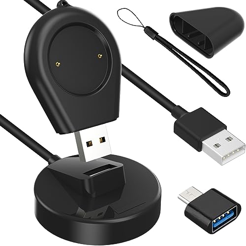 Xiatiaosann Ladegerät für Amazfit GTR 4/GTR 3/GTR 3 Pro/GTS 3/GTS 4/T-REX 2, USB Ladekabel Kabel 2 Pins tragbares magnetisches Ladeadapter, Smartwatch Zubehör, 3,3ft 100cm von Xiatiaosann