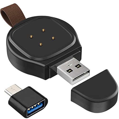Xiatiaosann Ladegerät für Versa 4/Sense 2/Versa 3/Sense, Ladekabel USB für Smartwatch-Ladeadapter ohne Kabel, tragbares Ladestation für Fitbit Versa 3 / für Fitbit Sense von Xiatiaosann