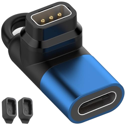 Xiatiaosann USB-C-Ladeadapter für Coros Pace 2/Pace 3/Apex/Apex pro/Apex 42MM/Apex 46MM/Vertix/Vertix 2 Smartwatch, Typ-C-Ladekabelkonverter Ladegerät, 90-Grad-Winkeladapter Xiatiaosann USB-C-Ladeadapter für Coros Pace 2/Pace 3/Apex/Apex pro/Apex 42MM/Apex 46MM/Vertix/Vertix 2 Smartwatch, Typ-C-Ladekabelkonverter Ladegerät, 90-Grad-Winkeladapter von Xiatiaosann
