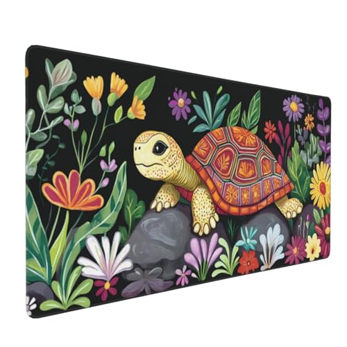 Mauspad Schildkröte Gaming Mauspad XXL 800x400x4mm Mousepad Blume,rutschfeste Gummibasis,Verlängertes Mousepad,Schreibtischunterlage, Verbessert Präzision und Geschwindigkei,für Frauen im Büro Mauspad Schildkröte Gaming Mauspad XXL 800x400x4mm Mousepad Blume,rutschfeste Gummibasis,Verlängertes Mousepad,Schreibtischunterlage, Verbessert Präzision und Geschwindigkei,für Frauen im Büro von Xieazgsn