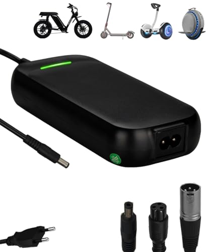 Xietongpo 48V Ladegeräte für Scooter 54.6V 2A E Scooter Ladegeräte mit 4 Anschlüssen Hoverboard Ladekabel für Elektrofahrräder Akkuladung, Universal 48 Volt Elektroroller Ladegerät Xietongpo 48V Ladegeräte für Scooter 54.6V 2A E Scooter Ladegeräte mit 4 Anschlüssen Hoverboard Ladekabel für Elektrofahrräder Akkuladung, Universal 48 Volt Elektroroller Ladegerät von Xietongpo