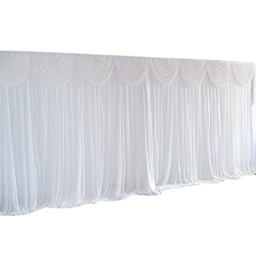 Hochzeit Hintergrund Vorhänge Weiß 300x300cm Hintergründe Hintergrund Dekoration Dekostoff Eisseide Material,für Hochzeiten, Partys, Bühnen-, Theater- oder Fotostudios von Xigner