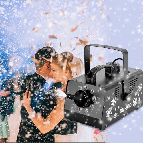 Schneemaschine mit Fernbedienbare 900 W - Tragbare Schneekanone mit 9 LED-RGB-Lichtern, 1 Liter Tankvolumen, inkl. Hängebügel für Halloween, Weihnachten, Hochzeiten, Partys und DJ-Bühnen 220-240V Schneemaschine mit Fernbedienbare 900 W - Tragbare Schneekanone mit 9 LED-RGB-Lichtern, 1 Liter Tankvolumen, inkl. Hängebügel für Halloween, Weihnachten, Hochzeiten, Partys und DJ-Bühnen 220-240V von Xigner