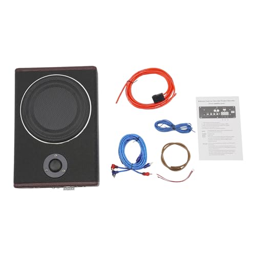 Xigner Aktiv Subwoofer für Auto 600W 12V Autoradio Ultradünner Edelstahl Auto KFZ Untersitz Subwoofer mit eingebautem Verstärker, Audio Subwoofer für Auto/LKW, Schwarz Xigner Aktiv Subwoofer für Auto 600W 12V Autoradio Ultradünner Edelstahl Auto KFZ Untersitz Subwoofer mit eingebautem Verstärker, Audio Subwoofer für Auto/LKW, Schwarz von Xigner