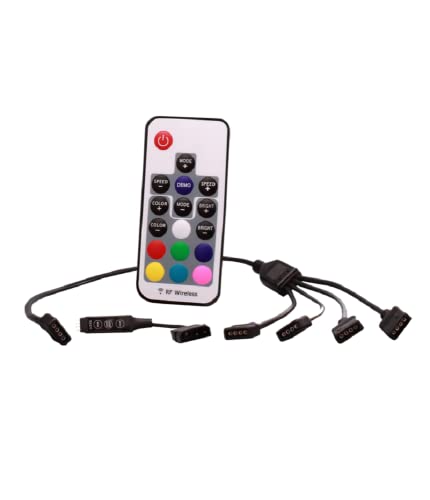 Xilence Fernbedienung RGB 12 V 4 Anschlüsse mit Telécommande von Xilence