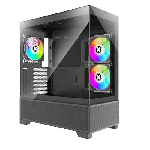 Xilence X218.ARGB XILENT Beam Gaming PC Gehäuse, 3X ARGB PWM Lüfter, ATX Midi Tower Case, Aquarium Glas Optik, hoher Airflow, optimiertes Kabelmanagement, PWM/ARGB Control Board, schwarz Xilence X218.ARGB XILENT Beam Gaming PC Gehäuse, 3X ARGB PWM Lüfter, ATX Midi Tower Case, Aquarium Glas Optik, hoher Airflow, optimiertes Kabelmanagement, PWM/ARGB Control Board, schwarz von Xilence