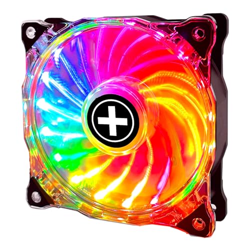 Xilence XPF120G.ARGB.PWM 120mm leiser Gehäuselüfter mit starker ARGB LED und PWM, 4PIN, einfacher Einbau, 440mm Kabellänge, Hydro Bearing, transparent/schwarz Xilence XPF120G.ARGB.PWM 120mm leiser Gehäuselüfter mit starker ARGB LED und PWM, 4PIN, einfacher Einbau, 440mm Kabellänge, Hydro Bearing, transparent/schwarz von Xilence