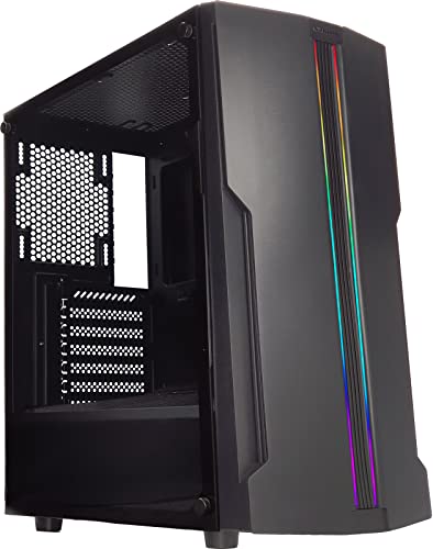 Xilence Xilent Blade X512.RGB Gaming PC Gehäuse, RGB ATX Midi Tower, grau/schwarz von Xilence