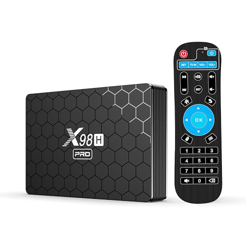 Xilibod Android 12 TV Box 4GB RAM 32GB ROM H618 Quad Core CPU G31 MP2 GPU 2.4G/5G WiFi Support BT Support HD IN 100M DLAN Smart TV Box - Model No.: X98H PRO 4GB 32GB Xilibod Android 12 TV Box 4GB RAM 32GB ROM H618 Quad Core CPU G31 MP2 GPU 2.4G/5G WiFi Support BT Support HD IN 100M DLAN Smart TV Box - Model No.: X98H PRO 4GB 32GB von Xilibod
