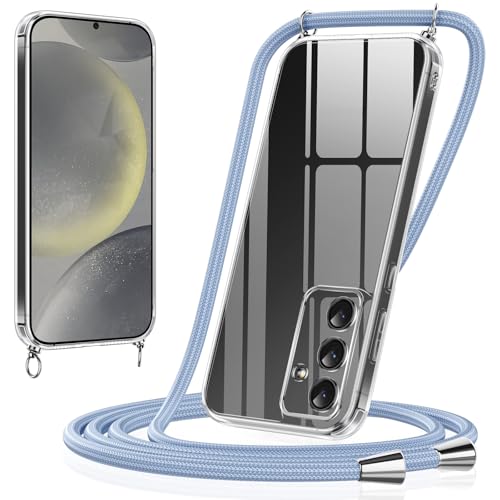 Xiltlly Handykette für Samsung Galaxy S24 Hülle mit Band Kette Handyhülle Ultra Dünn Weich TPU Silikon Transparent zum Umhängen Stoßfest mit Kordel Necklace Schnur Schutzhülle Bumper Case, Blau 01 Xiltlly Handykette für Samsung Galaxy S24 Hülle mit Band Kette Handyhülle Ultra Dünn Weich TPU Silikon Transparent zum Umhängen Stoßfest mit Kordel Necklace Schnur Schutzhülle Bumper Case, Blau 01 von Xiltlly