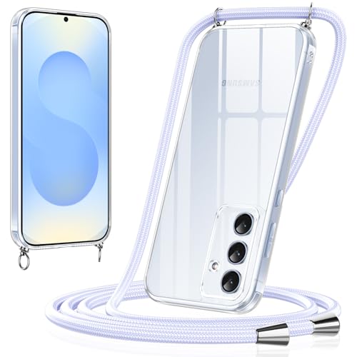 Xiltlly Handykette für Samsung Galaxy S25 Plus Hülle mit Band Kette Handyhülle TPU Silikon Transparent zum Umhängen Stoßfest mit Kordel Necklace Schnur Schutzhülle Case für Samsung S25 Plus, Violett Xiltlly Handykette für Samsung Galaxy S25 Plus Hülle mit Band Kette Handyhülle TPU Silikon Transparent zum Umhängen Stoßfest mit Kordel Necklace Schnur Schutzhülle Case für Samsung S25 Plus, Violett von Xiltlly
