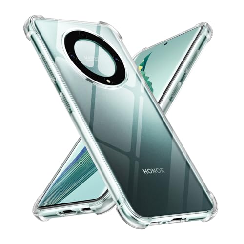 Xiltlly Hülle Durchsichtig für Honor Magic 5 Lite 5G mit Stoßfest Schutzecken, Dünne Weiche Transparent Handyhülle Flexible TPU Protective Case Sturzfest Schutzhüllen (6.67 Zoll) - Clear von Xiltlly