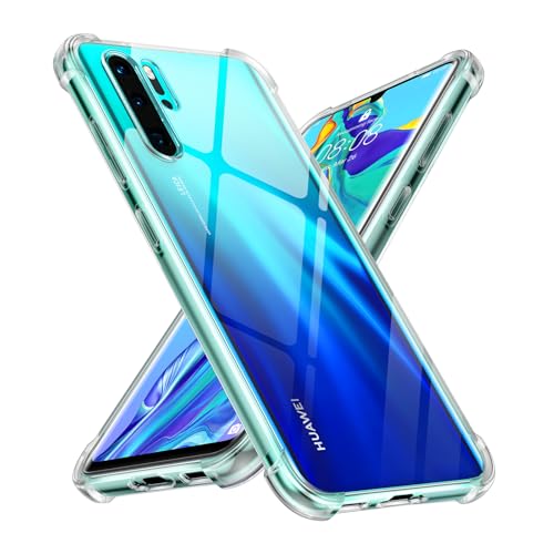 Xiltlly Hülle Durchsichtig für Huawei P30 Pro mit Stoßfest Schutzecken, Dünne Weiche Transparent Handyhülle Flexible TPU Protective Case Sturzfest Schutzhüllen (6.47 Zoll) - Clear von Xiltlly