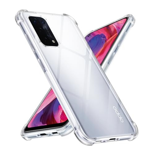 Xiltlly Hülle Durchsichtig für Oppo A74 5G/A54 5G mit Stoßfest Schutzecken, Dünne Weiche Transparent Handyhülle Flexible TPU Protective Case Sturzfest Schutzhüllen (6.5 Zoll) - Clear von Xiltlly