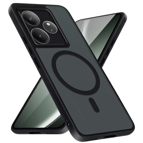 Xiltlly Magnetische Schutzhülle für Realme GT 6 5G Hülle Kompatibel mit MagSafe Cover Durchscheinend Matt Protective Sturzfest Case für Realme GT 6 5G 6.78 Zoll, Schwarz Xiltlly Magnetische Schutzhülle für Realme GT 6 5G Hülle Kompatibel mit MagSafe Cover Durchscheinend Matt Protective Sturzfest Case für Realme GT 6 5G 6.78 Zoll, Schwarz von Xiltlly