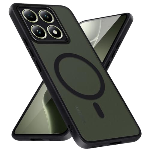 Xiltlly Magnetische Schutzhülle für Xiaomi 14T Hülle Kompatibel mit MagSafe Cover Durchscheinend Matt Protective Sturzfest Case für Xiaomi 14T 6.67 Zoll, Schwarz Xiltlly Magnetische Schutzhülle für Xiaomi 14T Hülle Kompatibel mit MagSafe Cover Durchscheinend Matt Protective Sturzfest Case für Xiaomi 14T 6.67 Zoll, Schwarz von Xiltlly