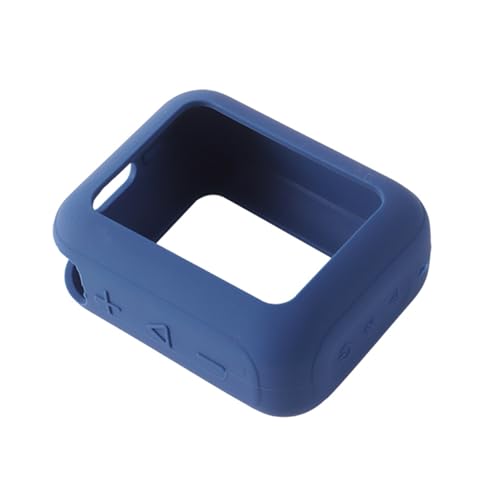 XinGeeek Lautsprecher Silikon Hülle für JBL GO4 Tragbare Bluetooth Lautsprecher Schutzhülle mit Karabiner (Navy Blau) von XinGeeek