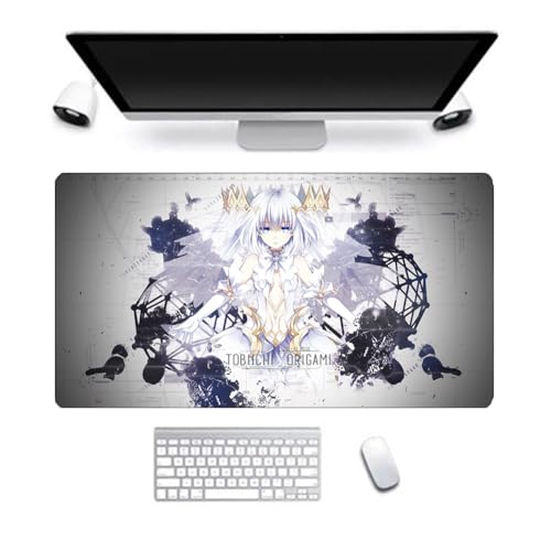 Xinchangda DATE A LIVE Großes Mauspad mit Muster, Tokisaki Kurumi/Tobiichi Origami/Tobiichi Origami, 400 x 700 mm, rutschfeste Gummiunterseite für Desktop- und Laptop-Computer von Xinchangda