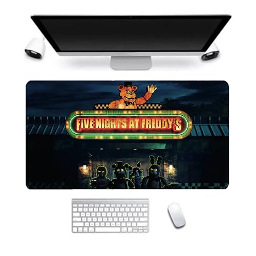 Xinchangda Fnaf Großes Mauspad mit Muster-Design, 300 x 800 mm, rutschfeste Gummiunterseite, geeignet für Desktop- und Laptop-Computer von Xinchangda