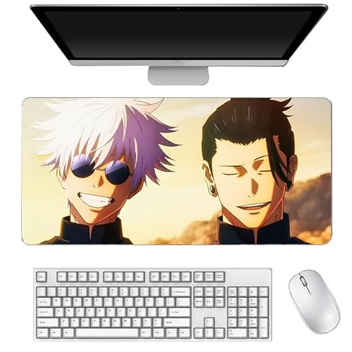 Xinchangda Gojo Satoru Mauspad Geto Suguru/Fushiguro Toji Anime Cartoon rutschfeste Gummimatte Mauspad für Desktop-PC Laptop Büro 40 x 90 cm von Xinchangda