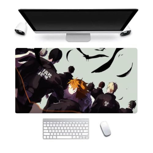 Xinchangda Haikyuu!! Anime-Mauspad, XXL, Tobio Kageyama/Hinata Shoyo, Gaming-Mauspad, Cartoon, großes Mauspad, rutschfeste Gummiunterseite für Desktop- und Laptop-Computer, 40 x 90 cm von Xinchangda