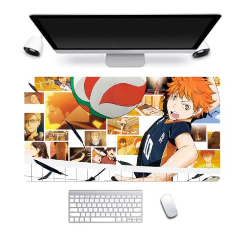 Xinchangda Haikyuu!! Anime-Mauspad, XXL, Tobio Kageyama/Hinata Shoyo, Gaming-Mauspad, Cartoon, großes Mauspad, rutschfeste Gummiunterseite für Desktop- und Laptop-Computer, 40 x 90 cm von Xinchangda