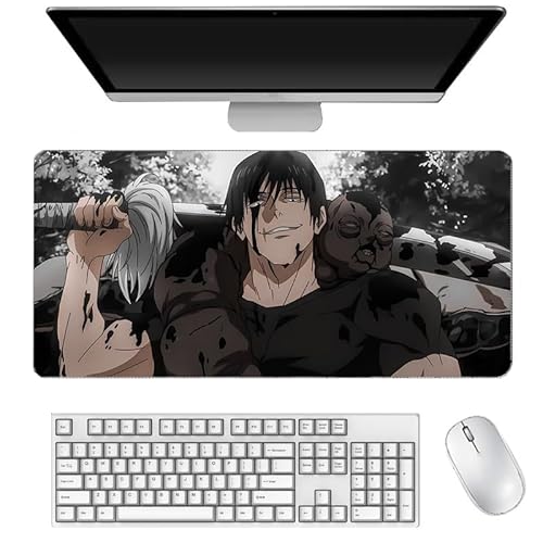 Xingchangda Fushiguro Toji/Geto Suguru/Gojō Satoru Anime-Mauspad, XXL, großes Gaming-Mauspad, rutschfeste Gummiunterseite für Desktop- und Laptop-Computer von Xinchangda