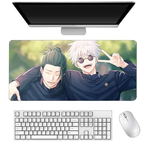 Xingchangda Fushiguro Toji/Geto Suguru/Gojō Satoru Anime-Mauspad, XXL, großes Gaming-Mauspad, rutschfeste Gummiunterseite für Desktop- und Laptop-Computer von Xinchangda