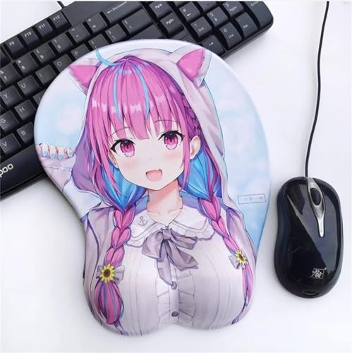 Xingbiyou 3D Anime Mauspads,Hololive Minato Aqua,Kieselgel, Handgelenkstütze Xingbiyou 3D Anime Mauspads,Hololive Minato Aqua,Kieselgel, Handgelenkstütze von Xingbiyou