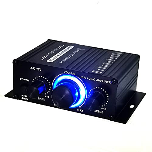 12V 400W Aluminium HiFi Audio Verstärker Auto Stereo Mini Power Amplifier, Stereo-Audioverstärker für Heimautos, Motorräder von Xingdianfu