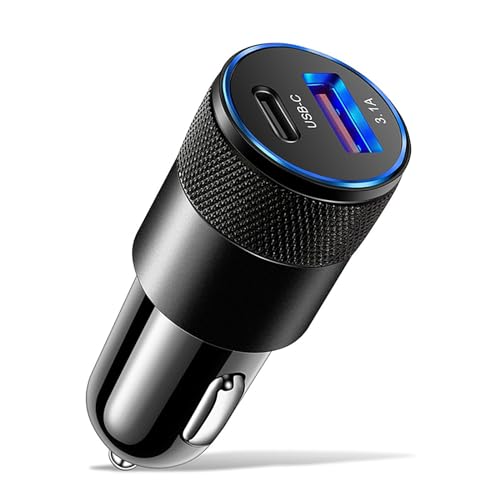 3.1A USB+PD Auto Ladegerät 1 bis 2 Gewindestecker Portable Typ-C Ladegerät, USB Zigarettenanzünder Adapter 3.1A USB+PD Auto Ladegerät 1 bis 2 Gewindestecker Portable Typ-C Ladegerät, USB Zigarettenanzünder Adapter von Xingdianfu