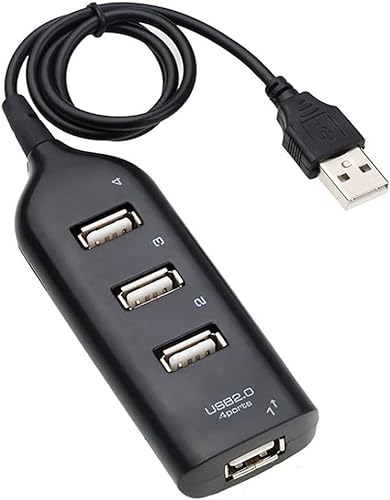 Anker-USB-Hub mit 4 Anschlüssen, Micro-USB 2.0, 4-Port-Verteiler mit 4 Anschlüssen, Multihub, Stromversorgung für PC, Notebook, Laptop von Xingdianfu