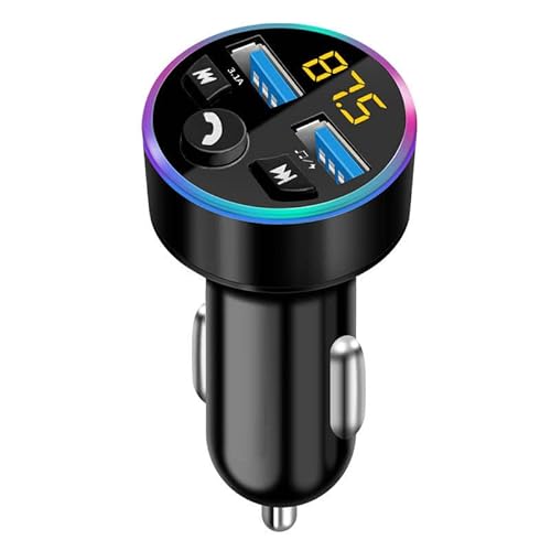 Auto FM Transmitter, Bluetooth 5.0 Autoradio Audioadapter MP3 Player, Kfz Bluetooth Radio Adapter mit Dual USB Ladegerät für Handy von Xingdianfu