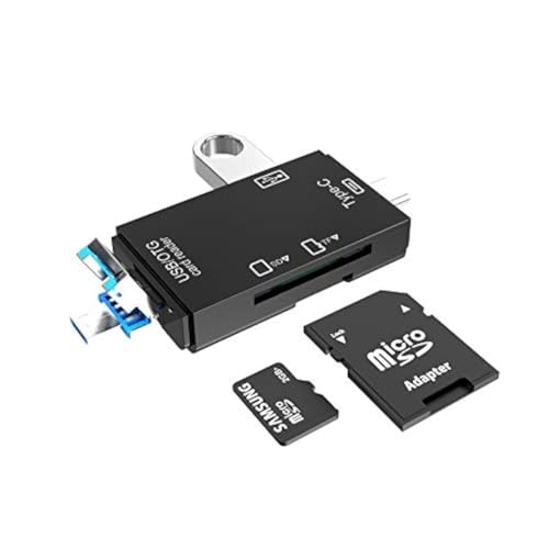 Kartenleser Speicherkartenleser Micro SD Card Reader USB 2.0 SD Kartenleser mit OTG und Type C Adapter Kartenleser Speicherkartenleser Micro SD Card Reader USB 2.0 SD Kartenleser mit OTG und Type C Adapter von Xingdianfu