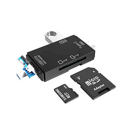 Kartenleser Speicherkartenleser Micro SD Card Reader USB 2.0 SD Kartenleser mit OTG und Type C Adapter von Xingdianfu