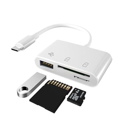 Multifunktionskartenleser 3 in 1 USB C TF SD Kartenleser Hub Adapter, Kamera Speicherkartenleser, Kartenlesegerät SD Adapter, Kartenlesegerät SD Karte USB C für Laptop von Xingdianfu