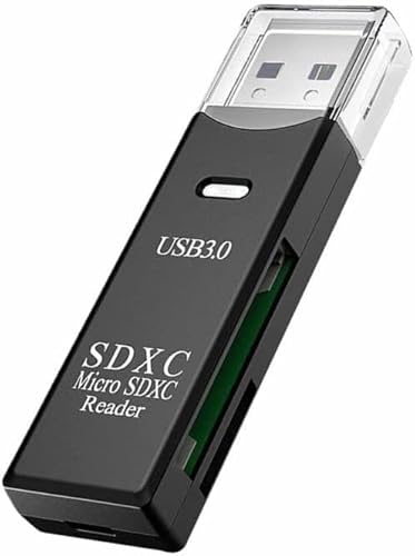 USB 3.0 Kartenleser, Hochgeschwindigkeits-USB-3.0-Kartenleser mit 2 Steckplätzen für alle SD, SDHC, SDXC, Micro SD, Micro SDHC, Micro SDXC von Xingdianfu