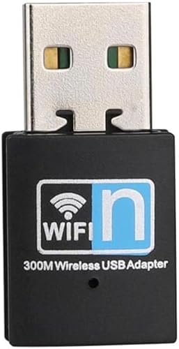 USB-Adapter Netzwerkkarte, Wireless-USB-Adapter, Wireless 300 Mbit IEEE 802.11b/g/n Wireless USB 2.0 Adapter für Windows 10/8.1/8/7/XP, Mac OS, Linux von Xingdianfu