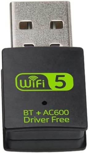 USB WiFi Bluetooth Adapter 600Mbps Dual Band 2.4/5GHz Wireless Network Externer Receiver Mini WiFi Dongle für PC/Laptop/Desktop von Xingdianfu