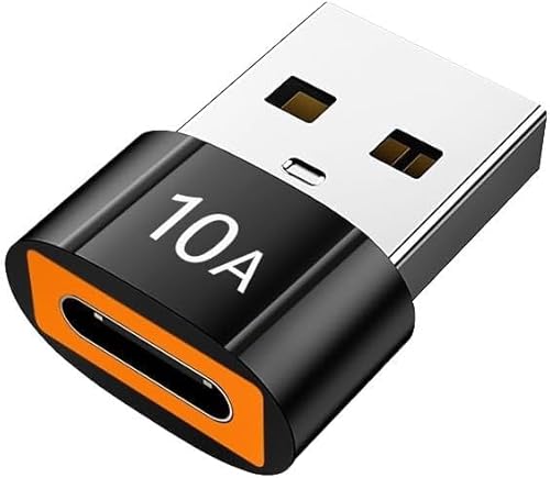 Xingdianfu C auf USB 3.0 Adapter, Schnellladung 10 A, Buchse auf USB, effiziente Datenübertragung, kompatibel mit Kopfhörern, ideal zum Aufladen, Schwarz Xingdianfu C auf USB 3.0 Adapter, Schnellladung 10 A, Buchse auf USB, effiziente Datenübertragung, kompatibel mit Kopfhörern, ideal zum Aufladen, Schwarz von Xingdianfu