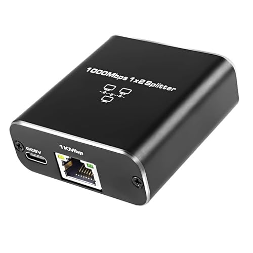 Xingdianfu Ethernet Splitter Adapter RJ45 Kabel LAN Netzwerk Internet 1 IN 2 Ausgang mit USB Typ-C Stromkabel Xingdianfu Ethernet Splitter Adapter RJ45 Kabel LAN Netzwerk Internet 1 IN 2 Ausgang mit USB Typ-C Stromkabel von Xingdianfu