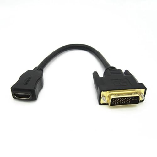 Xingdianfu HDMI auf DVI Kabel, DVI zu HDMI Adapter DVI-D (24+1) Stecker auf HDMI Buchse 4K 1080P Full HD 3D von Xingdianfu