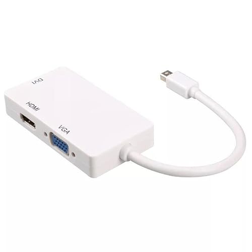 Xingdianfu Mini DP DisplayPort auf HDMI VGA DVI Adapter Kabel 3 in 1 Thunderbolt für MacBook von Xingdianfu